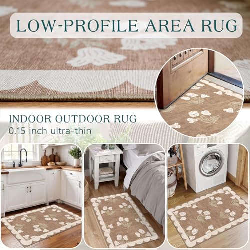 Front Door Mat Outside Entrance - 2x3 Floral - Image 7