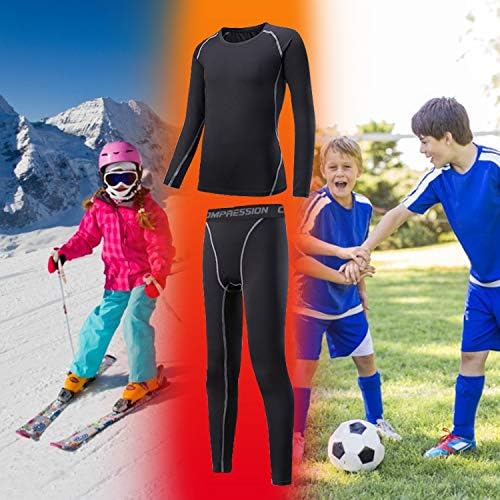 Linlook Kinder Thermounterwäsche Sport Atmungsaktives Funktionswäsche