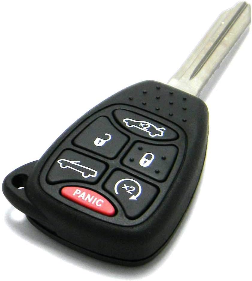 OEM Electronic 6-Button Remote Head Key Fob Compatible With Chrysler (FCC ID: OHT692427AA)