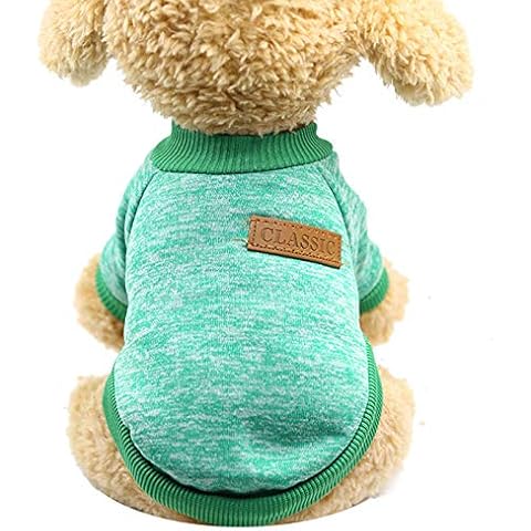 JAXICH Dog Coat cat clothes Teddy fight dog pet sweater Two-legged warm wool puppy Pet clothes Medium Dog Winter Clothes Cover