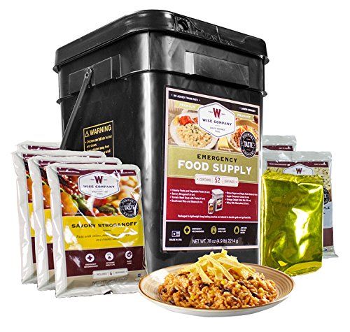 Wise Company 25 Year Shelf Life 52 Servings Bucket Grab & Go Prepper