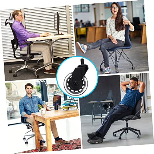 UKCOCO 5 Peças Polia Tapete Rodízios Móveis Rodas Universais Cadeira Rodas Móveis Cadeira Móveis Pol