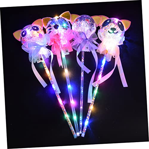 KICHOUSE 2 Pçs Brinquedo Crianças Vara Varinha Brilhante Vara Crianças Fada Conjunto LED Criança