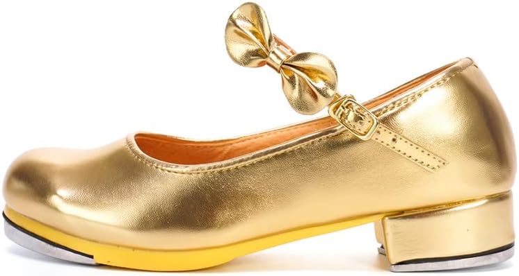 AOQUNFS Dance Girls Merry Jane Tyette Tap Shoe