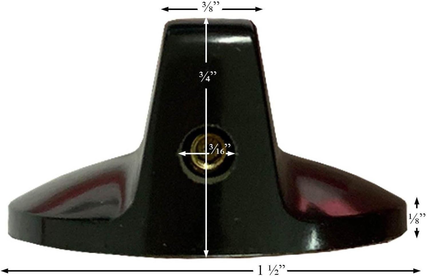 Blaze King Wood Stove Thermostat Knob: (Black): 220-0102