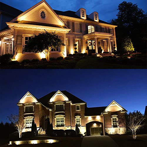 Arrownine Low Voltage Antique Brass Uplight Landscape Lighting Fixtures Outdoor Tree Lights Included Free 2700K Warm White Mr16 Led Bulb #TOP5