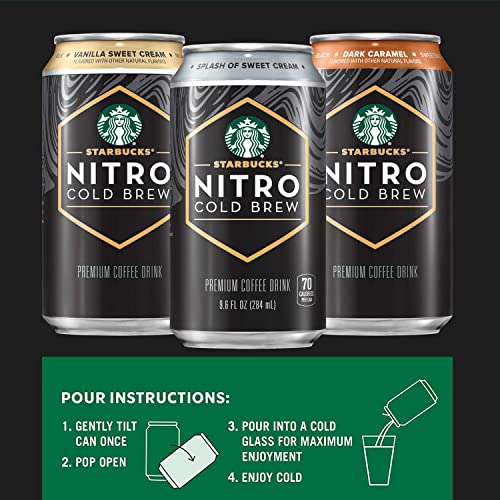 Starbucks - Rtd Coffee Nitro Cold Brew, Splash Of Sweet Cream, 9.6Oz 8Pk, Brown #TOP3