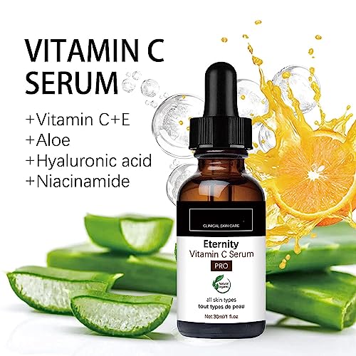 5 Pack Vitamin C Serum For Face, Vitamin C Serum For Face With Hyaluronic Acid, For Total Skin Reset, Even Skin Tone, Fine Lines & Wrinkles #TOP1