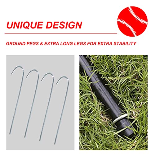 Sharellon L Screen Baseball Pitching Net, 7X7Ft Baseball Softball Pitching Protection Screen, Portable Pitcher Protector Screen With Carrying Bag, Baseball Practice Equipment #TOP5