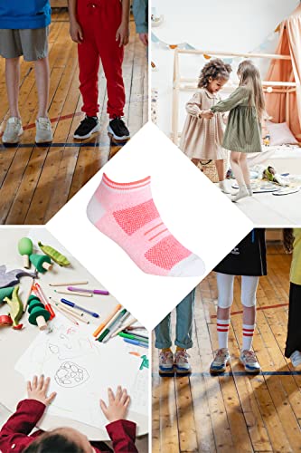 10 Pairs Girls Ankle Sneaker Socks | Sock Snob | Low Cut Soft Short White Socks (7-10 Years, 20 Pairs) #TOP4
