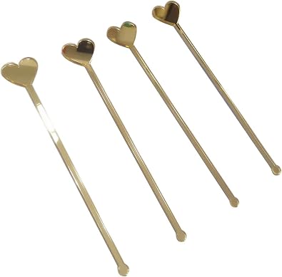 20pcs of Blank Acrylic Drink Stirrers,Hearts Acrylic Personalized Drink Stirrer,Stirrer For Birthday Party, Wedding Drink Charms