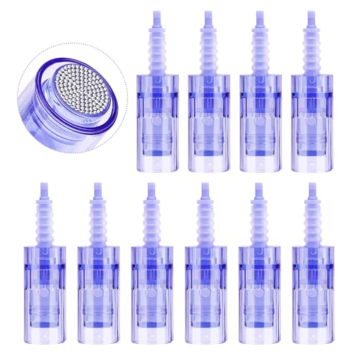 Yofuly Nano Dermapen-Nadeln Ersatz Derma Pen Mikronadel, zur Electric Dermapen, 10 Stück Derma Pen Gerät (Bajonett)
