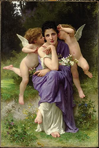 Toile italienne de William Adolphe Bouguereau impression d'art portrait premium