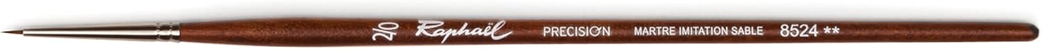 Raphael Precision Imitation Sable Brush, Retouching, Short Handle, 2