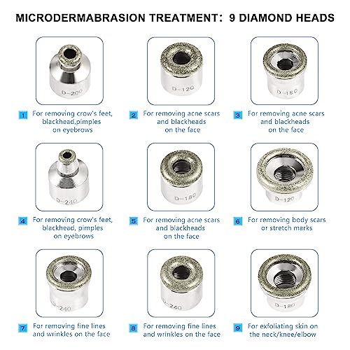 【3-In-1】Microdermabrasion Machine, Mcwdoit 0-68Cmhg Strong Suction Power, Professional Dermabrasion Facial Skin Care #TOP3