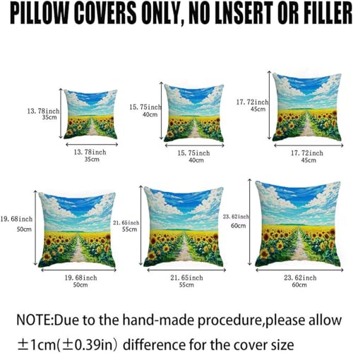 Housse de coussin carré 60x60 lin double face avec zip invisible lot de 2 - 6