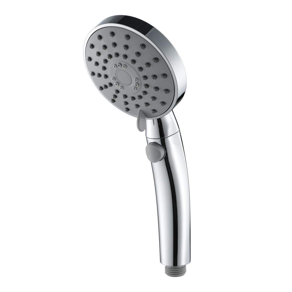 Alcachofa de Ducha, Ducha de Mano con 3 Modos de Spray de Agua, Universal ABS Ahorro de Agua de Alta Presión Mano la Cabeza de Ducha para Bañera y Ducha,E Chrome