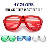 M.best 4 Pack LED Glasses 4 Colors Light Up Glasses Glow In The Dark Party Supplies Favor for Kids Adult Birthday,Raves,Halloween,Christmas, New Year - Image 4