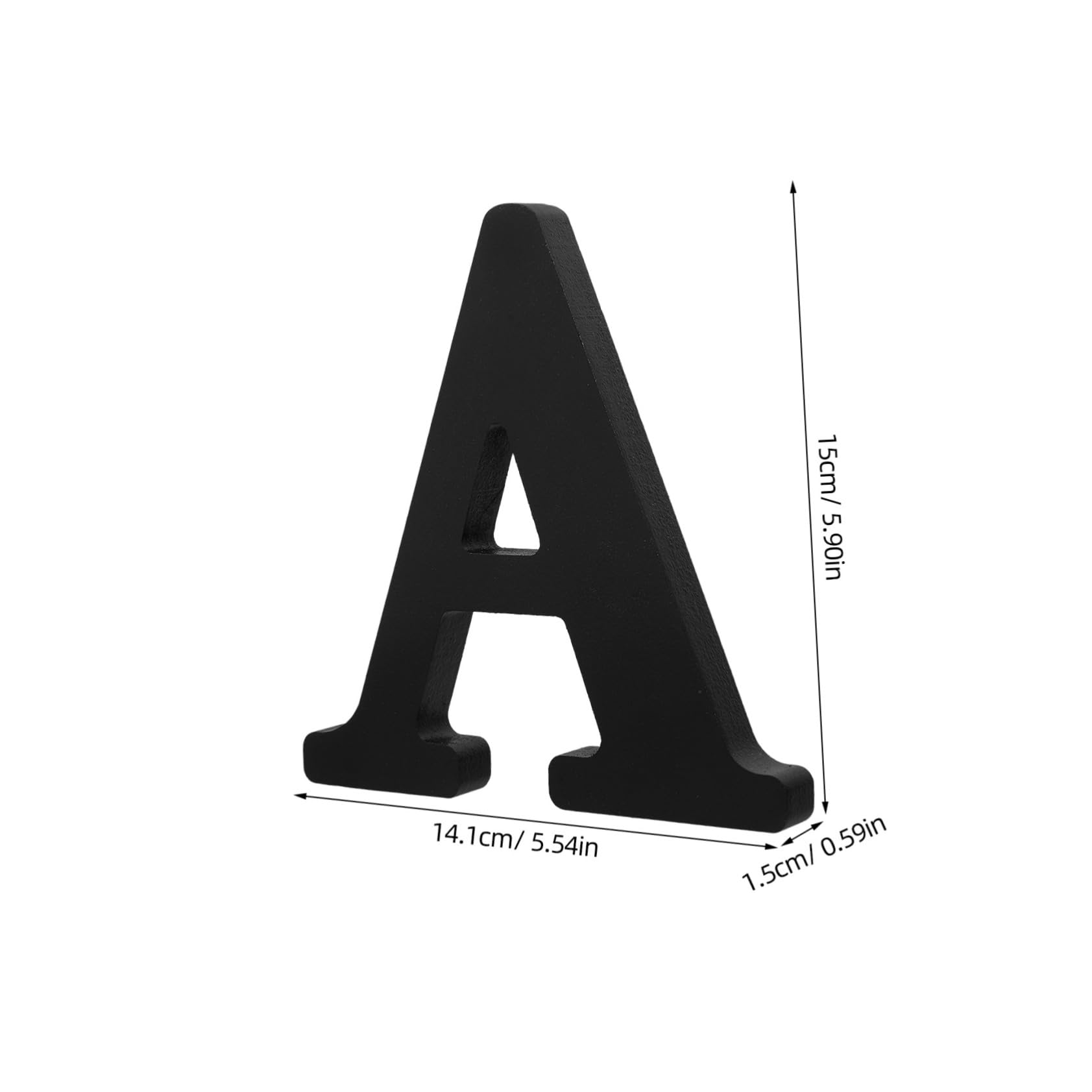 ULDIGI Elegant Wooden Wall Decor Letters 6 Inches Letter Blocks for Home Wall