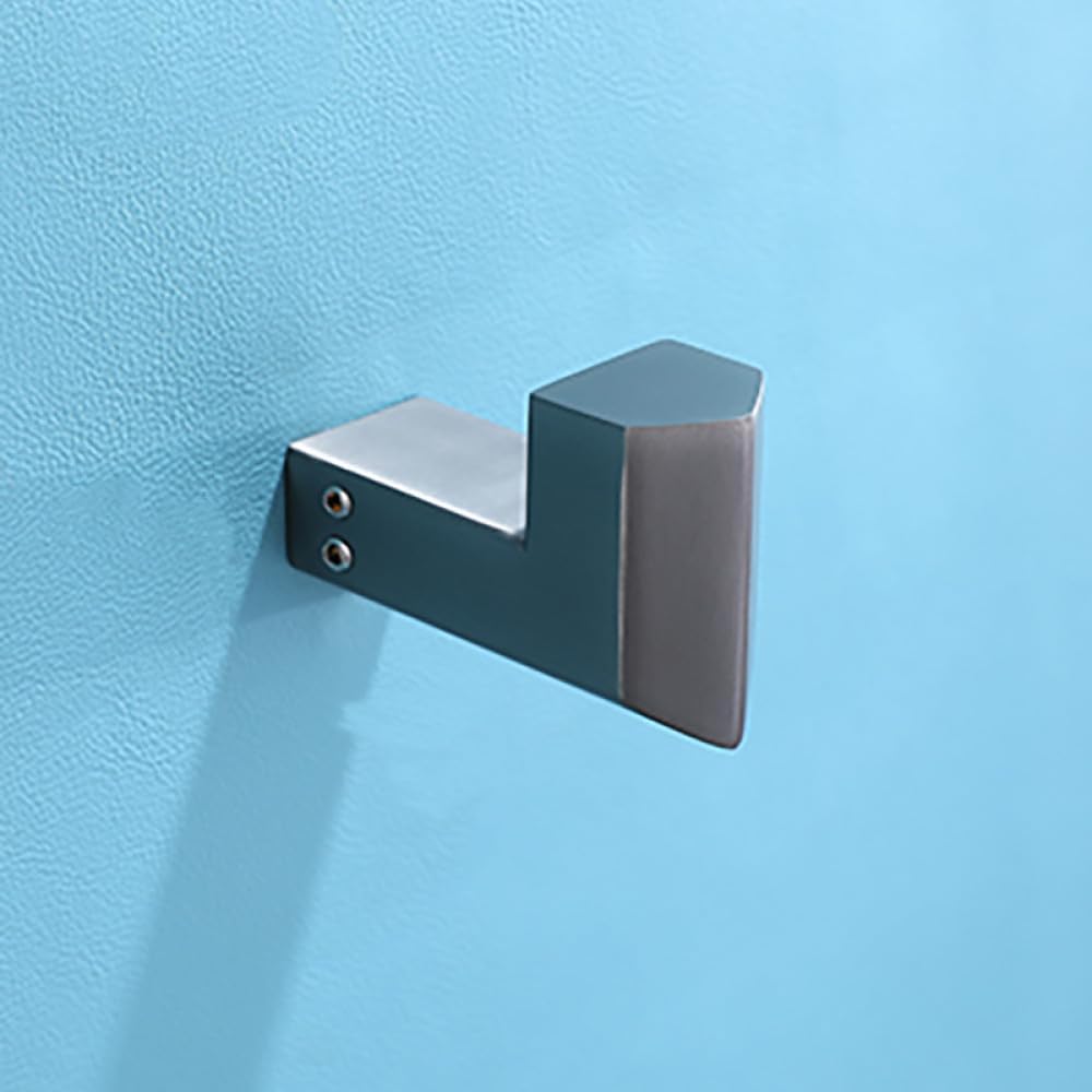 Grey Color Stainless Steel Wall Mounted Hand Towel Bar Toilet Paper Holder Robe Towel Hooks Storage Rack Bathroom Accessories,Toilet Brush Holder