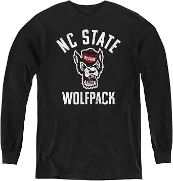 North Carolina State University Official Ncsu Wolfpack Logo Youth Long Sleeve T Shirt