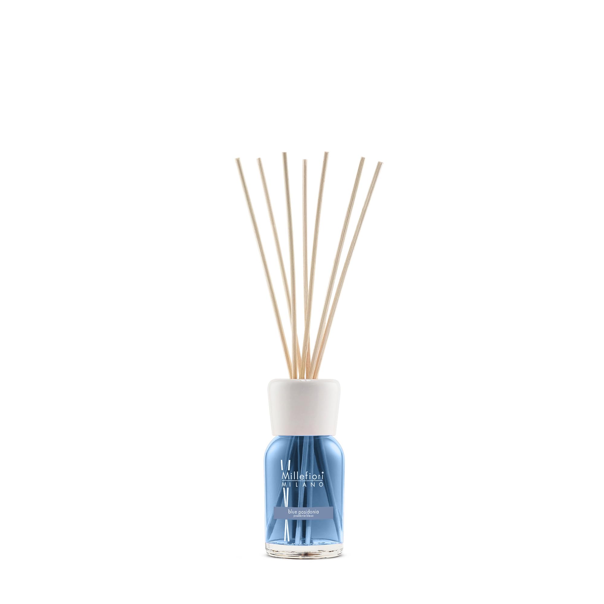 Millefiori Milano – Diffusore a Bastoncini 100 ml, Blue Posidonia – Profumatore Ambiente Raffinato con Note Marine e Fresche