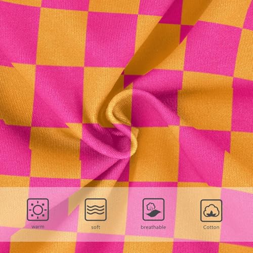 Pink and Orange Buffalo Checkered Toddler Girls's Underwear 2T3