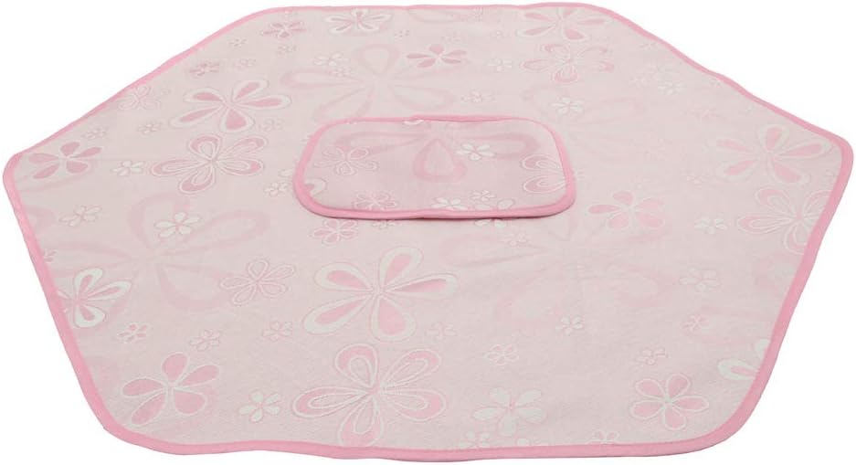 Soft Ice Silk Hexagonal Tent Carpet for Kids Playhouse - Pink - Breathable Material - Easy to Use - Great for Bedroom or Living Room Floor Play - 55.12 x 47.24inch Size -, As Described