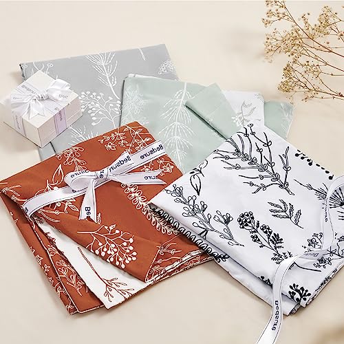 Image of Bedsure Duvet Cover King Size - Reversible White King Duvet Cover Set with Zipper Closure, 3 Pieces Floral Patterned Bedding Set with 8 Corner Ties and 2 Pillow Shams