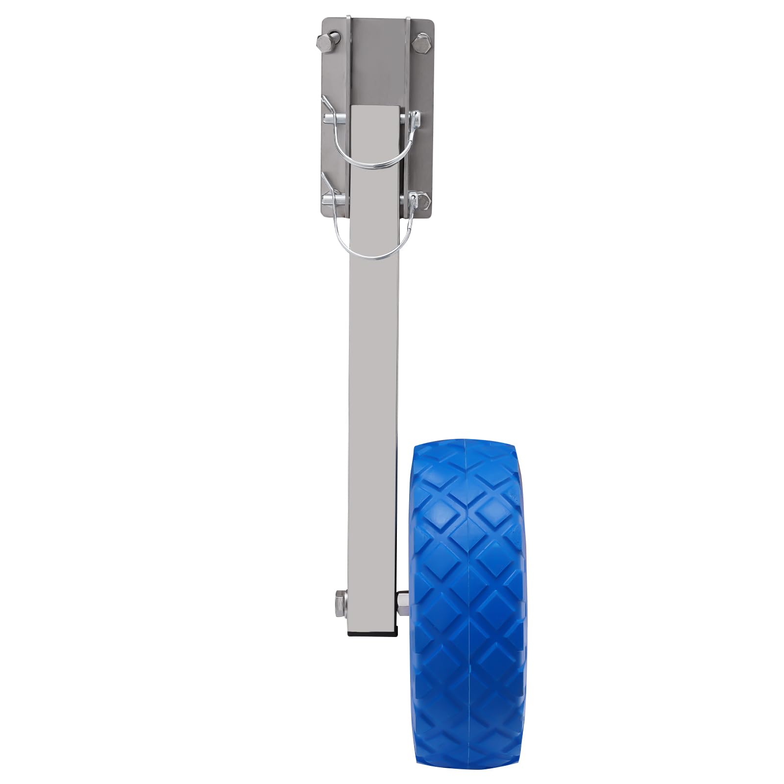 Carrello di trasporto per gonfiabili, in acciaio inox, ruote posteriori, ruote gonfiabili, ruote per il trasporto, per yacht, gommoni, kayak, carico massimo 150 kg