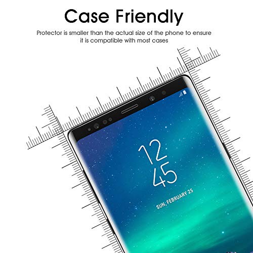 Otao (2 Pack) Tempered Glass Screen Protector For Samsung Galaxy Note 9 3D Curved Dot Matrix With Easy Installation Tray (Full Coverage) #TOP1