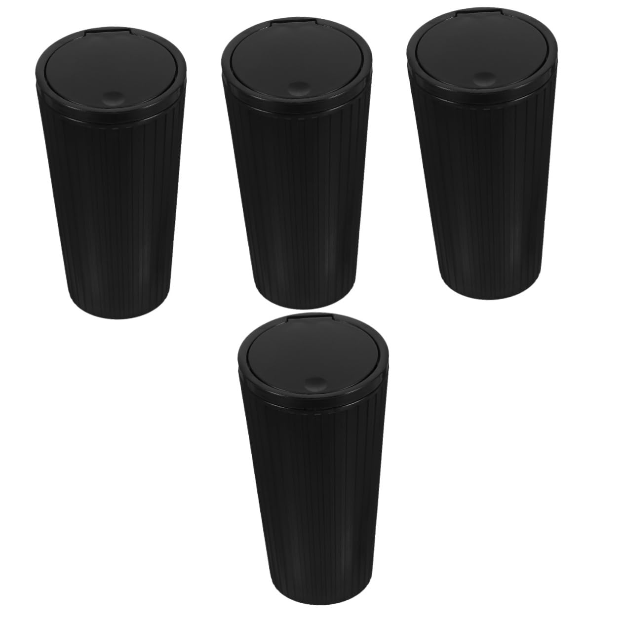 4pcs Car Trash Can Lid Portable Automotive Garbage Holder Leakproof Vehicle Organizer for Car Essentials Easy to Clean Design for Vehicles