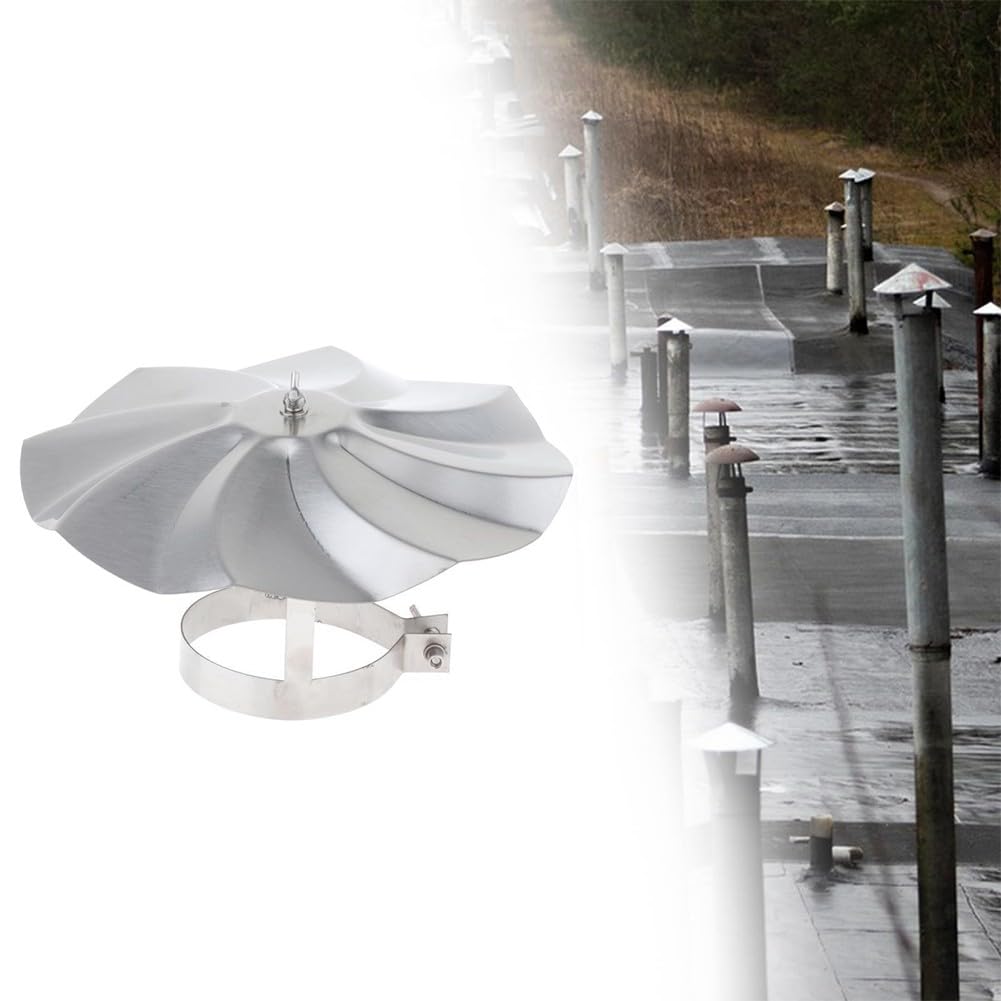 KGLHJDY Chimney Rain Cap for 6 cm Diameter Stove Pipe, Stainless Steel Roof Vent Cover with Weatherproof Protection, for Flue Liner and Chimney Cowl