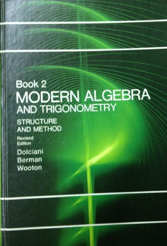 Modern Algebra and Trigonometry: Structure and ... B000HH4IB8 Book Cover