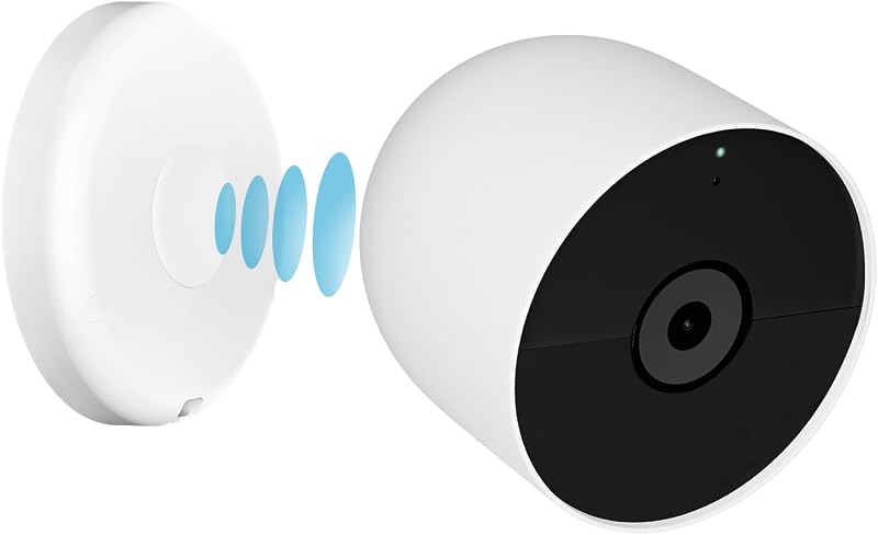 Magnetic Wall Mounts Compatible with Google Nest Cam Outdoor or Indoor, Battery - 2nd Generation, Magnetic Replacement Base Plate for Google Nest Camera(Nest Cam Not Included)