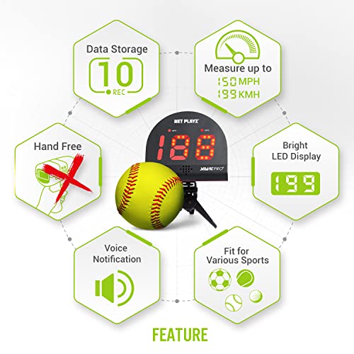 TGU Tennis Radar Guns Speed Sensors (HandsFree) Measure Serve
