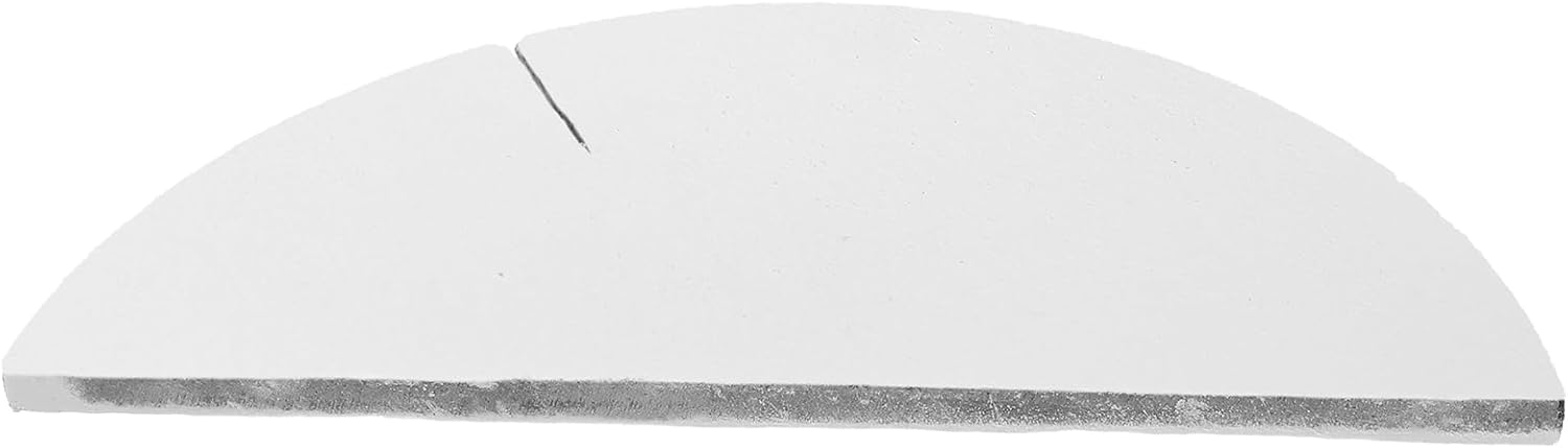 MINAOLULUS Half Round Silicon Carbide Kiln Pad Ceramic Refractory Support Mat for Pottery Glazing and Clay Firing Tools 25cm Semi-Circular Kiln Shelf Support for Ceramic Hobbyists
