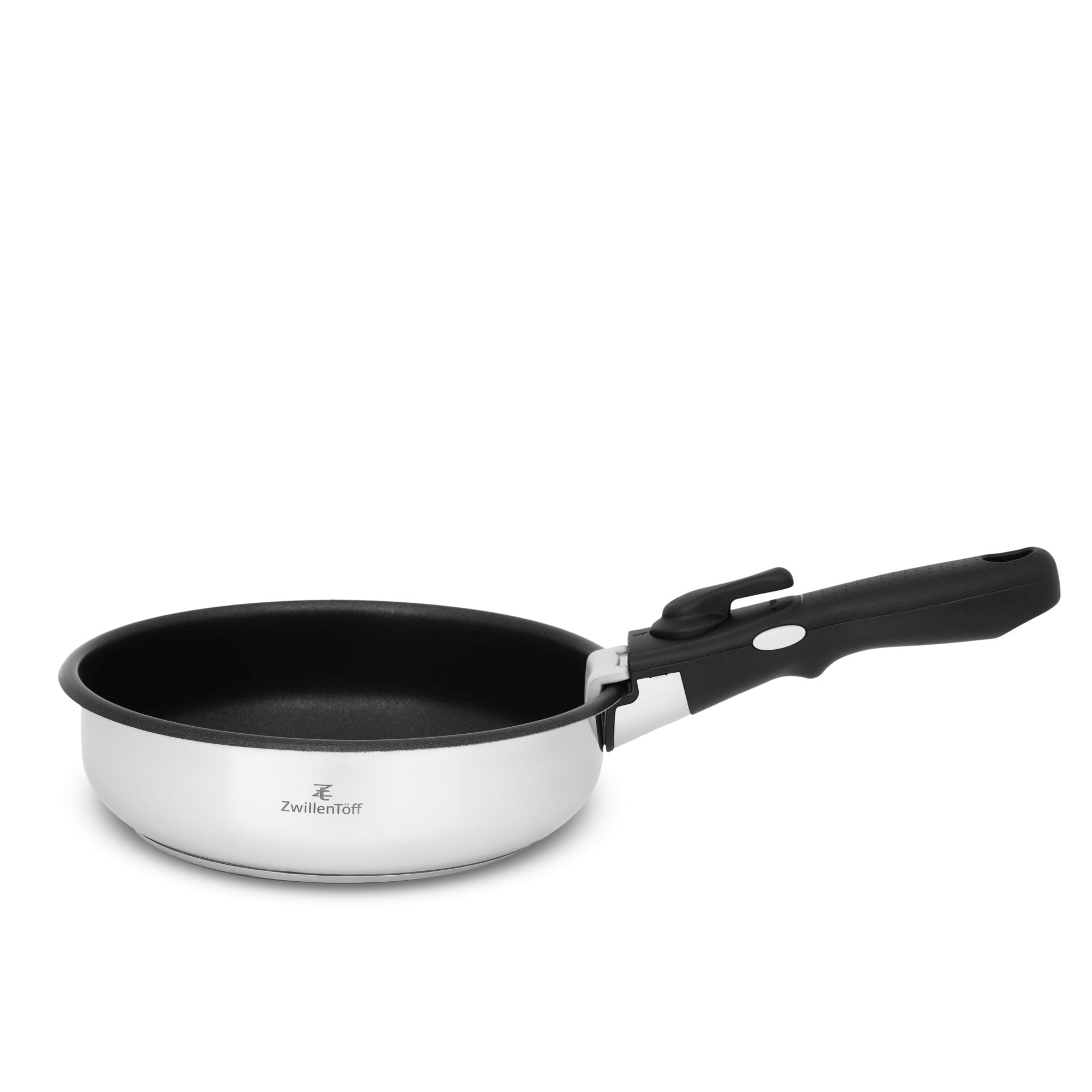 Töpfe und Pfannen Set - Topfset 9-teilig - Edelstahl - mit mit abnehmbarem Griff - für alle Herdarten - Silber