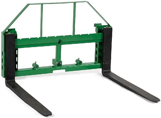 EIQOCCA Titan Pallet Fork Frame | Fits John Deere | 2" Hitch | 60" Forks | Headache Rack
