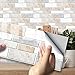 Hiser 20 * 10cm Stile Classico in Marmo 3D Pellicole Adesive per Mobili e Pareti, Rotoli Carta Adesiva Altissima Risoluzione con Varie Misure, Wrapping Piastrelle Cucine (Marmo Caldo,54 Pezzi)