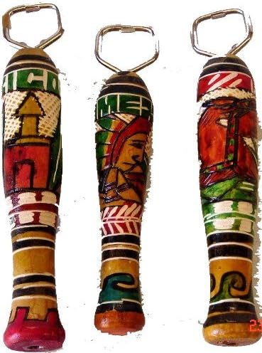 Three Heavy Duty Mexican Wooden Classic Bottle Openers Hand Carved Pack Bar Gift