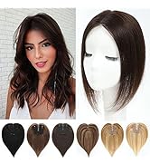 meralona Hair Toppers for Women Real Human Hair Toppers Hair Pieces for Women with Thinning Hair ...