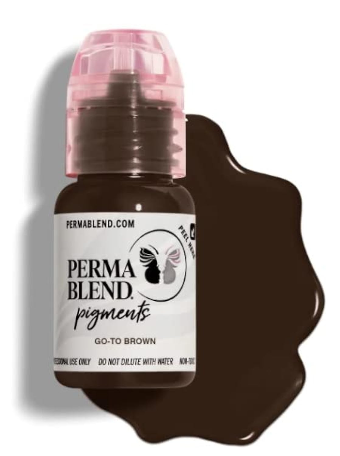 Pigments Professional Color For Permanent Makeup Go To Brown 15ml, Bottle