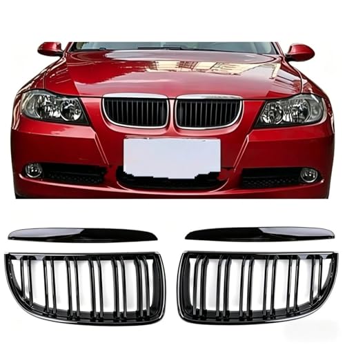 Calandre avant BMW E90 double ligne en ABS robuste pour un remplacement fiable et durable - 2