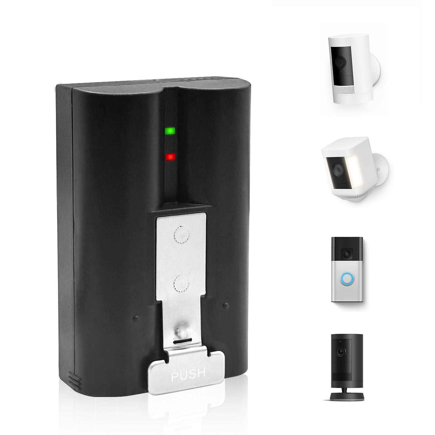 cokxiore Replacement for Ring Doorbell Battery Video Doorbell 2/3/4/Plus/Pro, for Spotlight Camera/Stick Up Camera/Peephole Cam, 3.65V/6040mAh/