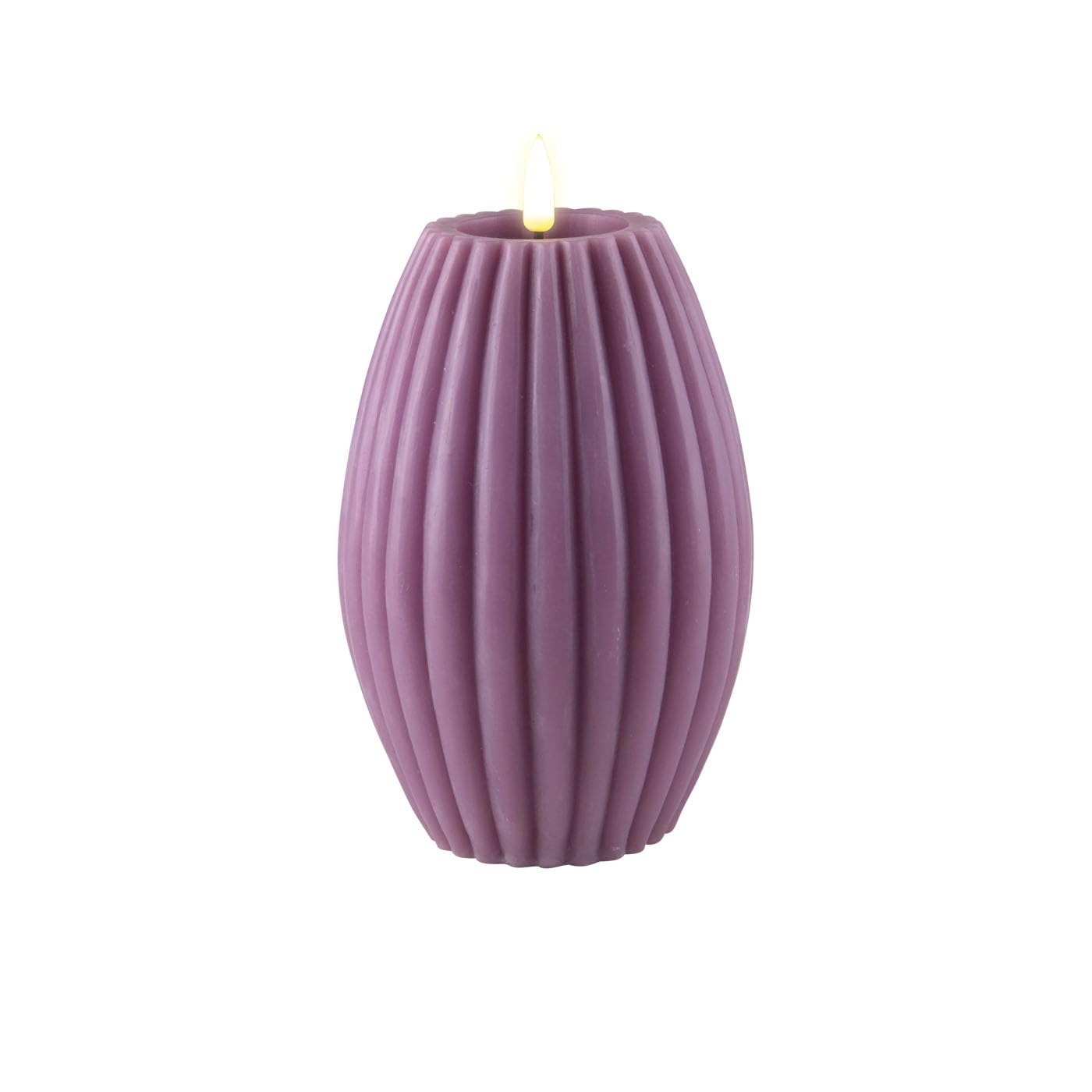 ReWu Bougie Deluxe Homeart - Bougie Ovale En Cire Véritable Avec