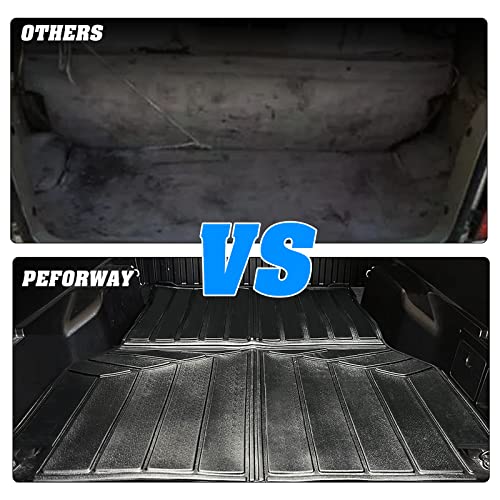 Peforway Truck Bed Mats For 2005-2023 Toyota Tacoma 5 Ft Short Bed, All-Weather Tpe Waterproof Pickup Truck Bed Liner Cargo Liner (5 Ft Bed) #TOP5