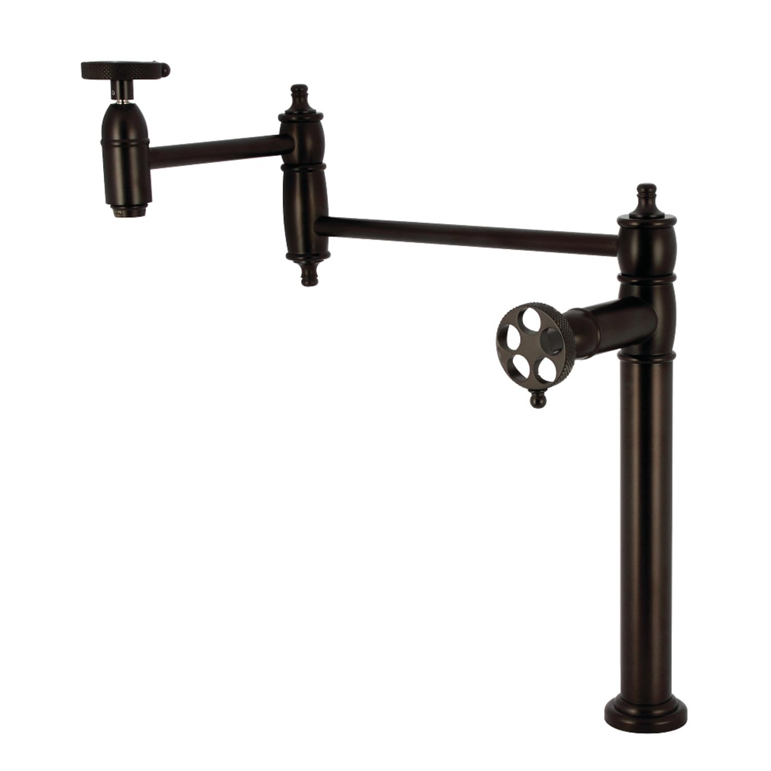Robinet de remplissage de pot Kingston Brass Webb KS3705RKX bronze huilé mural