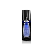 SodaStream E-Terra, Gasatore d’acqua Frizzante Elettrico,1 Bottiglia Pet, Incluso Cilindro Contente Co2, 1 Litro e 1 Alimentatore