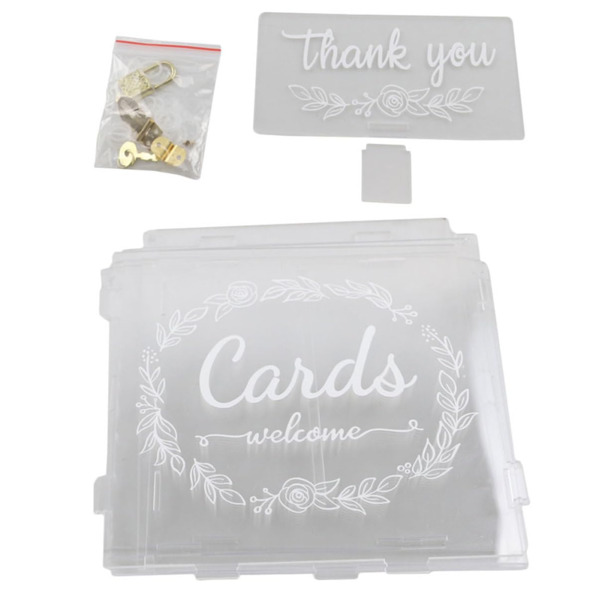 SEWACC Boîte à Cartes de Mariage en Acrylique pour Réception